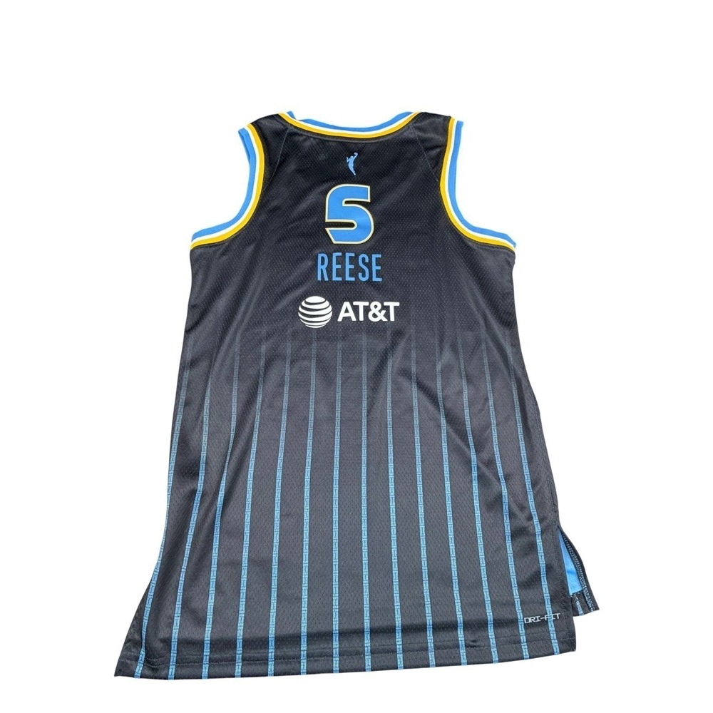 $100 Nike Angel Reese Chicago Sky WNBA Explorer Edition Jersey Black Blue  L - Picture 5 of 9